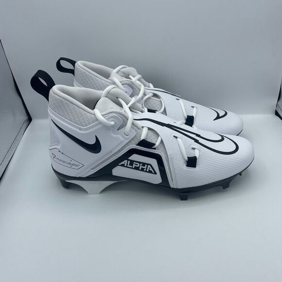 Nike Alpha Menace Pro 3 Panda White Football Cleats CT6649-100 Mens Size 8,10,11 - Picture 2 of 5
